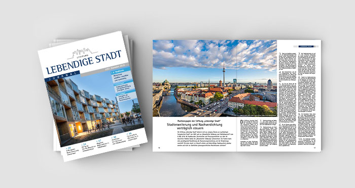 Cover Stiftungsjournal Lebendige Stadt